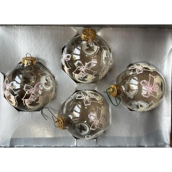 vintage Christmas ornaments by sears - 4 pc with free shipping - Picture 2 of 4